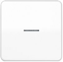 Лицевая панель Jung CD500 для 1-кл. выключателя с подсветкой белый картинка